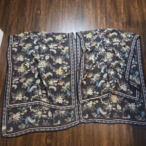 Cato Black and Blue Floral Kimono Cardigan